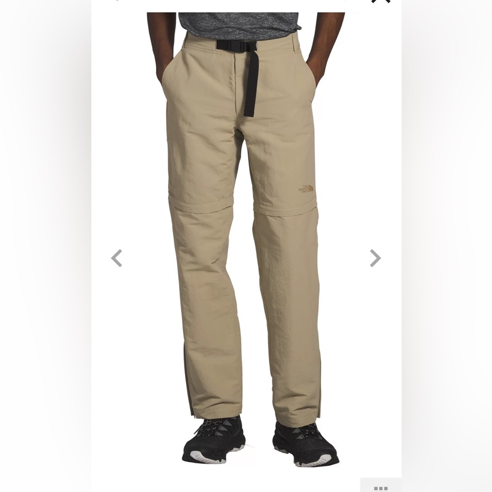The North Face Paramount Trail convertible pants mens size 36 twill beige